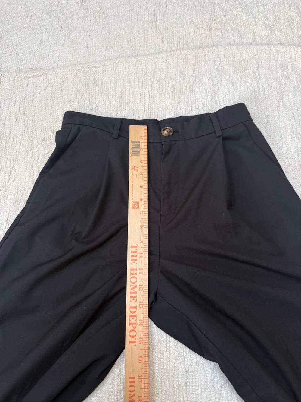 CIDER High Waisted Pleated Black Wide Leg Trousers Pants Size Large - Picture 4 of 7